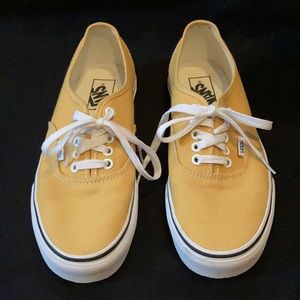 Yellow authentic Vans